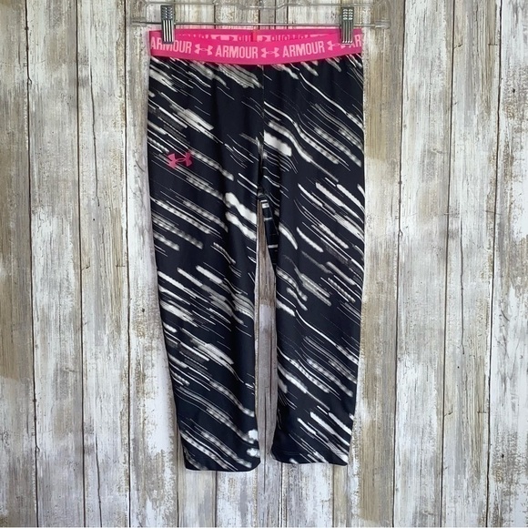 Under Armour Other - Under Armor Kids Pink Banded Leggings